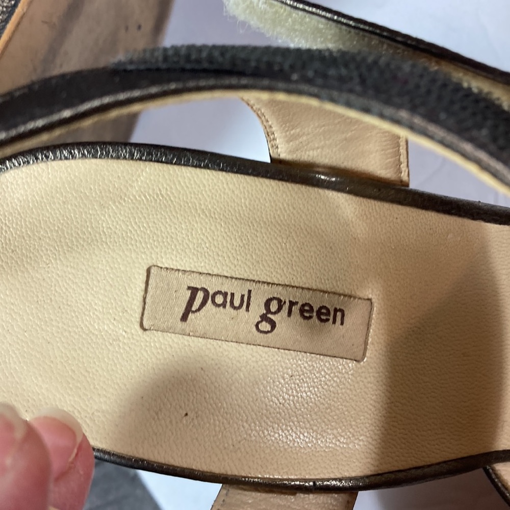 Paul Green Bronze Slingback, Pointed Toe - Picture 4 of 10